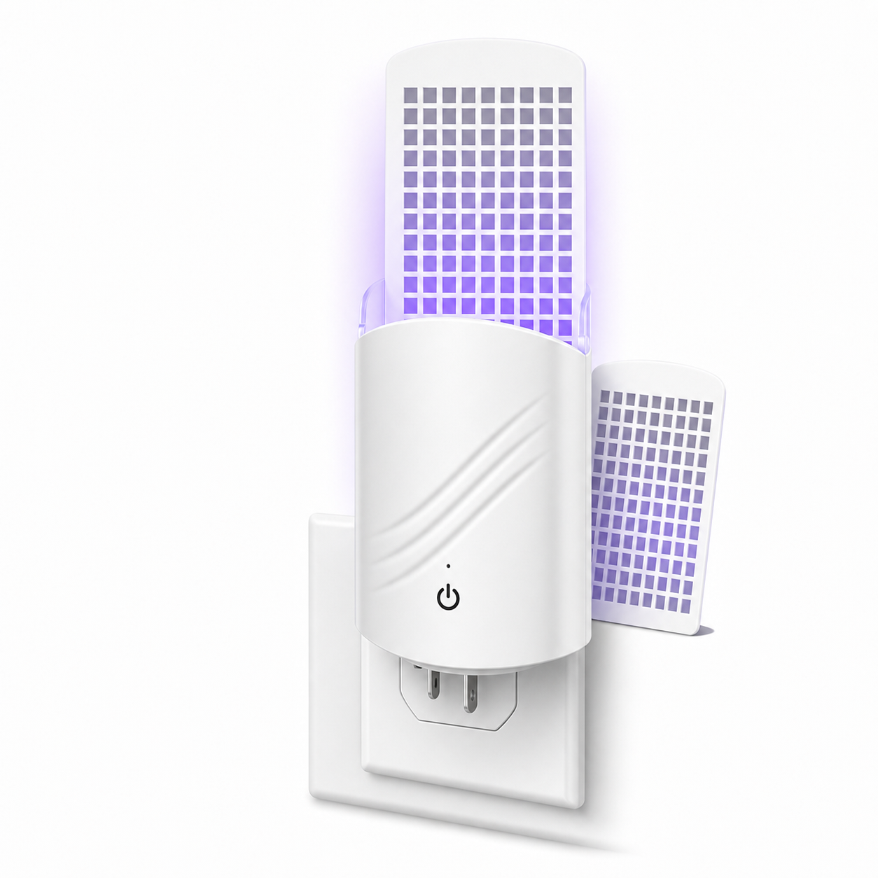 PestGuard Plug-In Flying Insect Trap - Blue + UV Light Indoor Bug Catcher clean product image