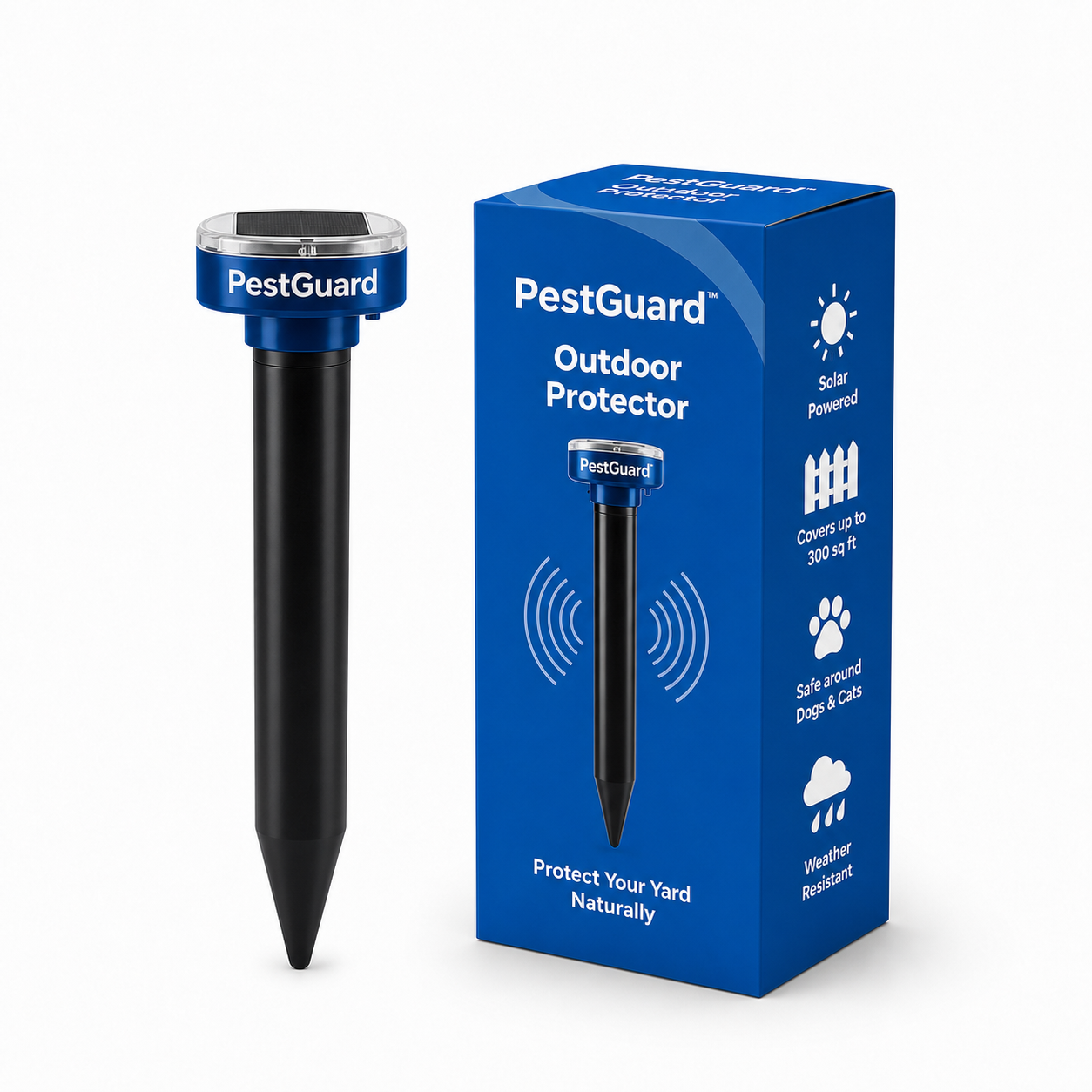 PestGuard Outdoor Solar Garden Pest Repeller clean product image