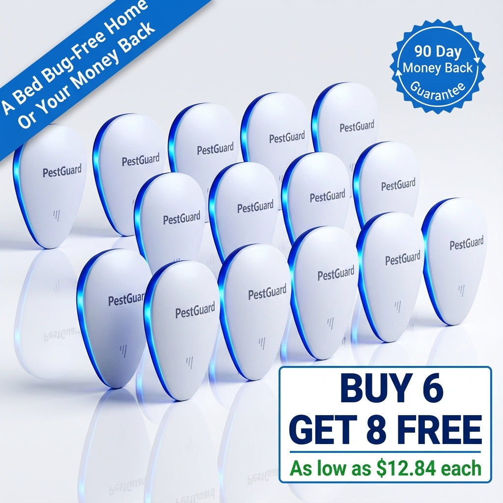 PestGuard ultrasonic repeller coverage area illustration