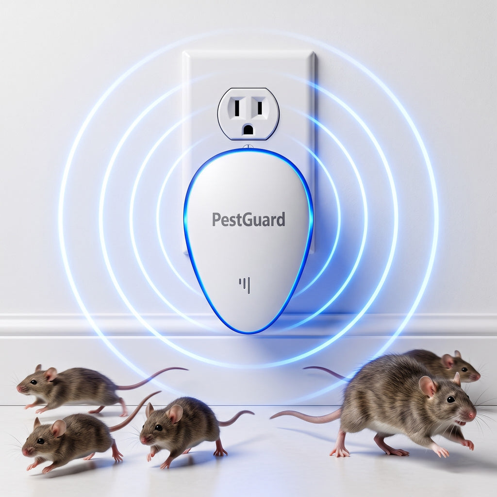 PestGuard plug-in rodent repeller driving mice away